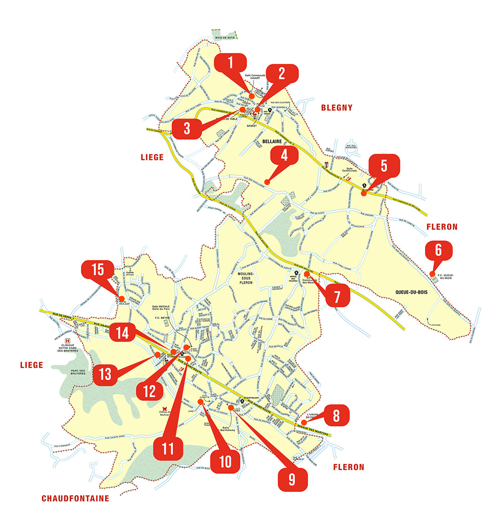 carte des activités