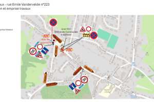 Déviation rue E Vandervelde